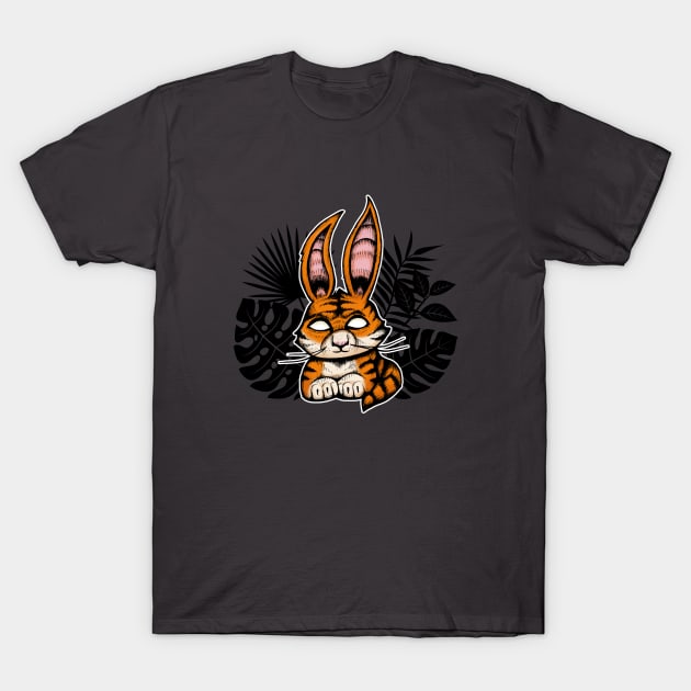 Tiger Rabbit T-Shirt by shaireproductions